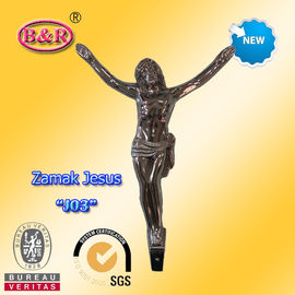 Zamak croisé Jésus de pièce de crucifix aucune taille « J01 » en alliage de zinc : 12.5*17cm