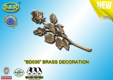 Non les roses BD030 en laiton bronzent l'alliage de cuivre matériel funèbre de la taille 23.5×11 cm de décoration