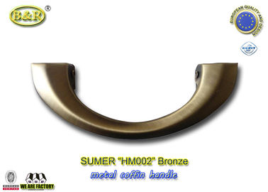 Les poignées de cercueil en métal HM002 conception européenne de forme de lune de la taille 20*8 cm de bronze d'antiquité de couleur de moulage mécanique sous pression