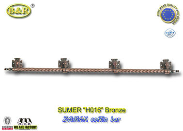Matériel 1.55meter de cercueil de barre en métal de poignée de cercueil du zamak H016 long avec la base 4