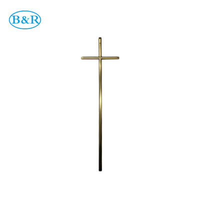 Croix funèbre de cercueil de couleur d'or de D017 57*16.5cm