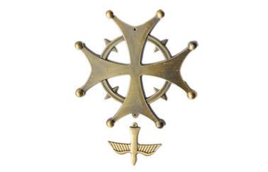 Croix convenable de cercueil avec l'oiseau pour la décoration funèbre D010