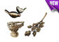 Aucun alliage de cuivre matériel de la pierre tombale BD009 de yard de décorations d'oiseau de forme en laiton de paires
