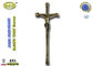Taille de la taille 39*15cm de couleur de bronze du crucifix D056 de zamak de décoration de cercueil