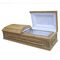 Cercueil funèbre de certificat de CIQ/cercueils en bois avec la doublure et la doublure de couvercle