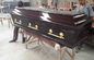 Peinture extérieure de polyester de style européen en bois de cercueils de couleur de noix noire