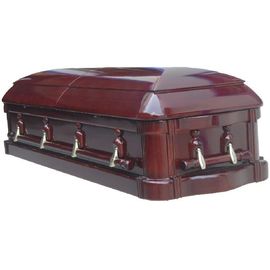 Cercueils en bois funèbres à haute brillance avec le cercueil en verre 198*58*35 cm de Paulownia