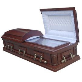 Cercueils en bois de couleur faite sur commande avec le milieu - matériel de panneau de fibres agglomérées de densité