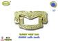 Taille d'or de la référence H008 poignées de cercueil de 19 x 11 cm, accessoires en alliage de zinc de cercueil