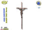 Couleur croisée en alliage de zinc de bronze de qualité de la décoration D051 Italie de /coffin de crucifix de zamak