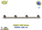 Metal barre metal herrajes de ataudes de cercueil de zamak de la référence H023 de barre de cercueil la longue 1,55 mètres avec 4 bases