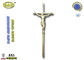 Les cruces en plastique catholiques de plasticos de la référence DP005 de crucifix du Christ de décoration de cercueil de la taille 37.5cm*14cm escroquent des cristos